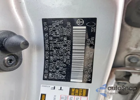 2019 Toyota Prius из США, поврежденный, VIN JTDL9RFU4K3009268